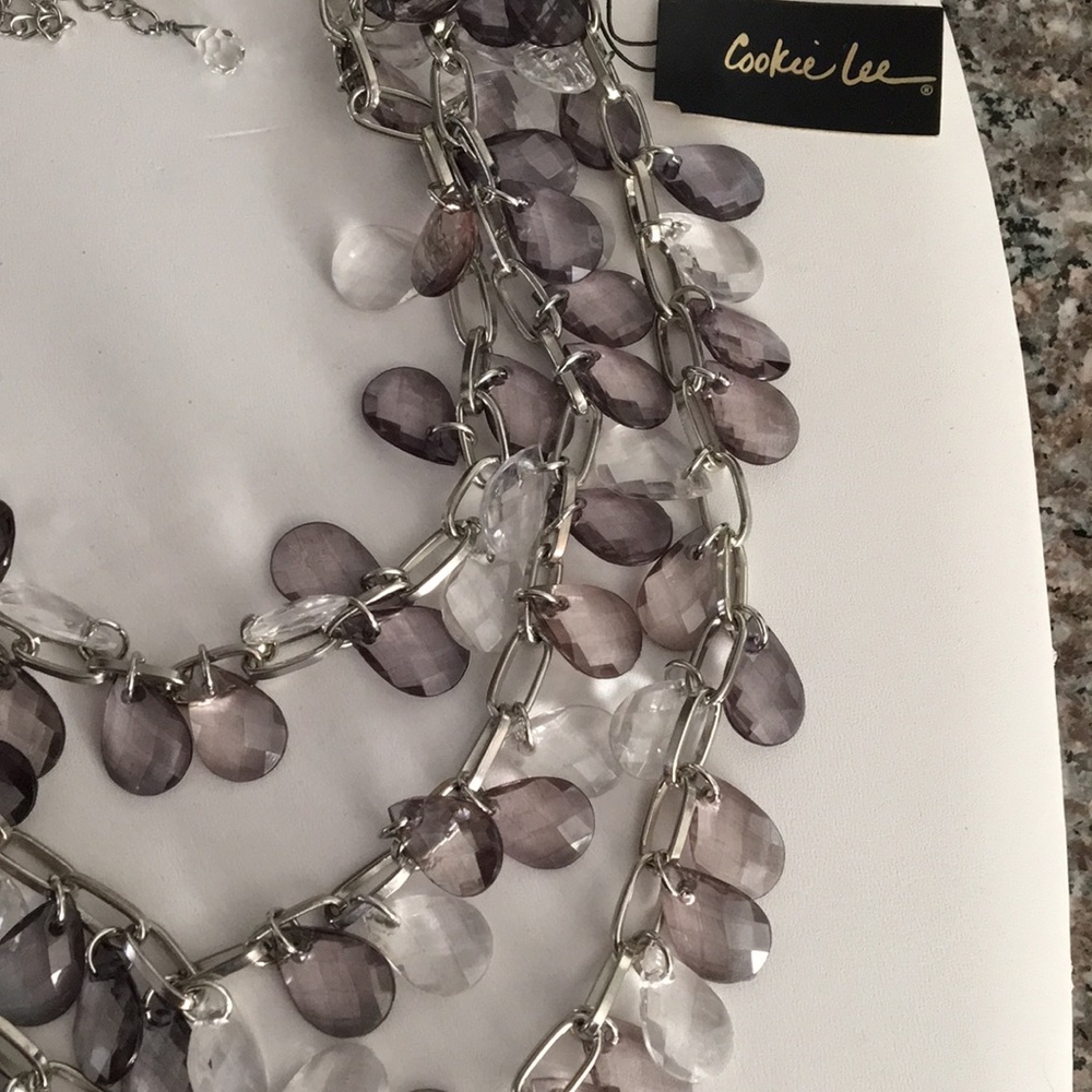 NWT. Teardrop layer Necklace